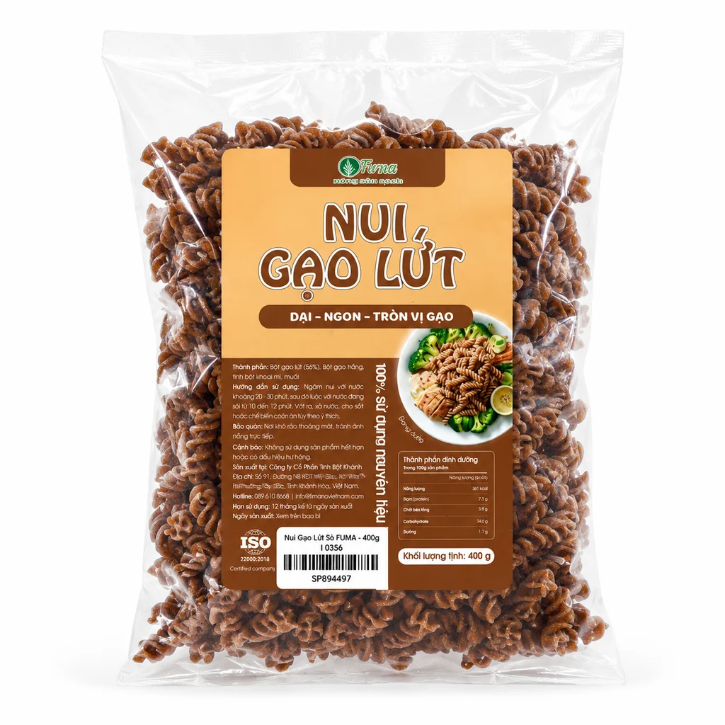 Nui Gạo Lứt Fuma - 400g