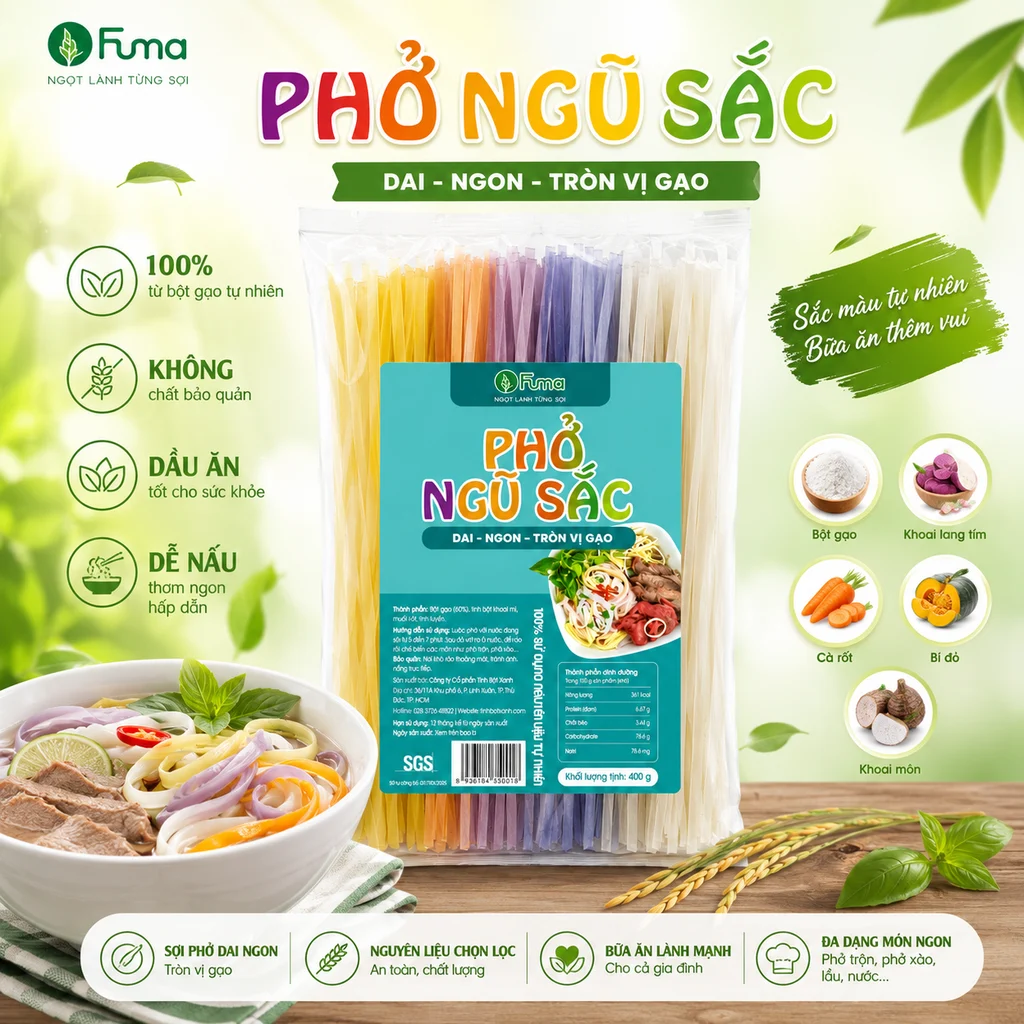 Phở Ngũ Sắc Fuma - 400g - Ảnh 5