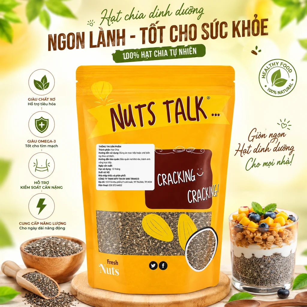 Hạt Chia Nuts Talk – 250g - Ảnh 5
