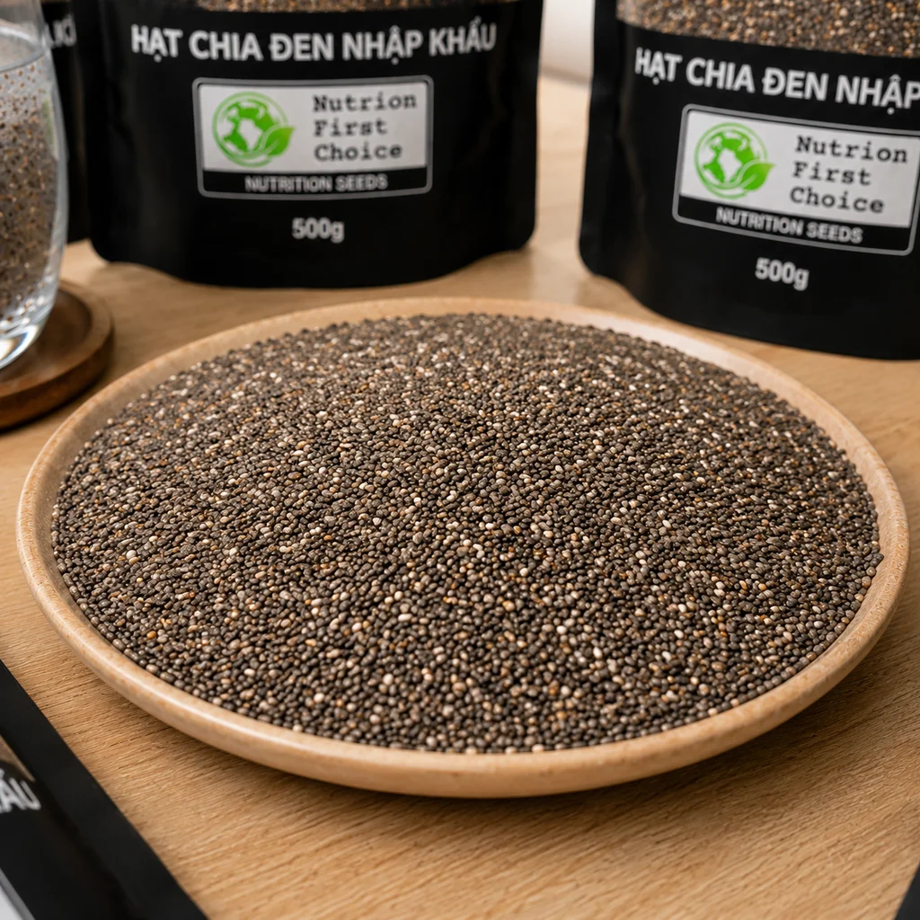Hạt Chia Đen Hữu Cơ Black Bag - 500G - Ảnh 4