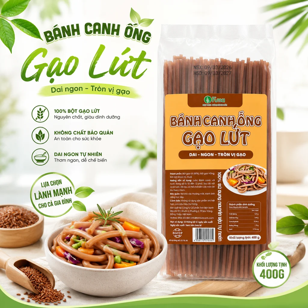 Bánh Canh Ống Gạo Lứt Fuma - 400g - Ảnh 4